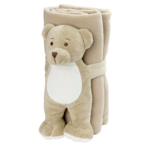 Teddybär mit einer Decke als Kundenpräsent